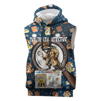 Jimothy The Raccoon The Trash Detective Sleeveless Hoodie Funny Noir Sleuth Missing Snacks Crime Mystery