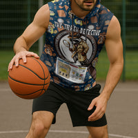 Jimothy The Raccoon The Trash Detective Sleeveless Hoodie Funny Noir Sleuth Missing Snacks Crime Mystery