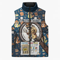 Jimothy The Raccoon The Trash Detective Sleeveless Puffer Jacket Funny Noir Sleuth Missing Snacks Crime Mystery