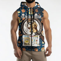 Jimothy The Raccoon The Trash Detective Sleeveless Zip Hoodie Funny Noir Sleuth Missing Snacks Crime Mystery