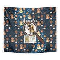 Jimothy The Raccoon The Trash Detective Tapestry Funny Noir Sleuth Missing Snacks Crime Mystery