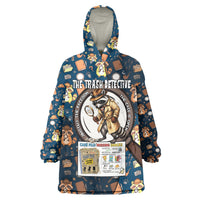 Jimothy The Raccoon The Trash Detective Wearable Blanket Hoodie Funny Noir Sleuth Missing Snacks Crime Mystery