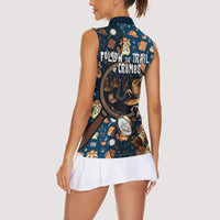 Jimothy The Raccoon The Trash Detective Women Sleeveless Polo Shirt Funny Noir Sleuth Missing Snacks Crime Mystery