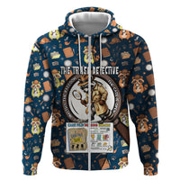 Jimothy The Raccoon The Trash Detective Zip Hoodie Funny Noir Sleuth Missing Snacks Crime Mystery