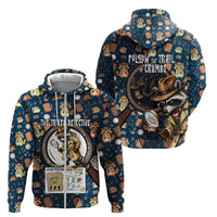 Jimothy The Raccoon The Trash Detective Zip Hoodie Funny Noir Sleuth Missing Snacks Crime Mystery