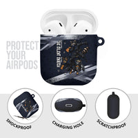 Ninja Raccoon Quasimodo Pizza Heist AirPods Case Night Stealth Scene Detailed Pizza Slices