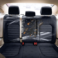 Ninja Raccoon Quasimodo Pizza Heist Back Car Seat Cover Night Stealth Scene Detailed Pizza Slices