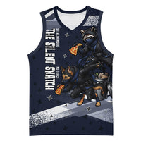 Ninja Raccoon Quasimodo Pizza Heist Basketball Jersey Night Stealth Scene Detailed Pizza Slices
