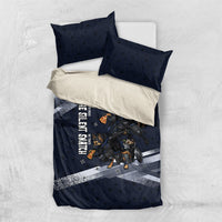 Ninja Raccoon Quasimodo Pizza Heist Bedding Set Night Stealth Scene Detailed Pizza Slices