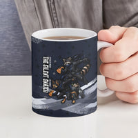 Ninja Raccoon Quasimodo Pizza Heist Ceramic Mug Night Stealth Scene Detailed Pizza Slices