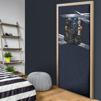 Ninja Raccoon Quasimodo Pizza Heist Door Cover Night Stealth Scene Detailed Pizza Slices