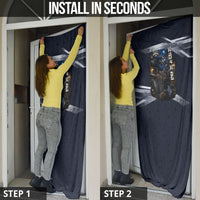 Ninja Raccoon Quasimodo Pizza Heist Door Cover Night Stealth Scene Detailed Pizza Slices