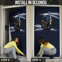 Ninja Raccoon Quasimodo Pizza Heist Door Cover Night Stealth Scene Detailed Pizza Slices