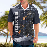 Ninja Raccoon Quasimodo Pizza Heist Hawaiian Shirt Night Stealth Scene Detailed Pizza Slices
