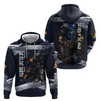 Ninja Raccoon Quasimodo Pizza Heist Hoodie Night Stealth Scene Detailed Pizza Slices
