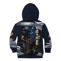 Ninja Raccoon Quasimodo Pizza Heist Kid Hoodie Night Stealth Scene Detailed Pizza Slices