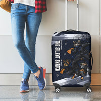 Ninja Raccoon Quasimodo Pizza Heist Luggage Cover Night Stealth Scene Detailed Pizza Slices