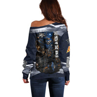 Ninja Raccoon Quasimodo Pizza Heist Off Shoulder Sweater Night Stealth Scene Detailed Pizza Slices