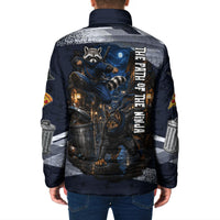 Ninja Raccoon Quasimodo Pizza Heist Padded Jacket Night Stealth Scene Detailed Pizza Slices