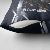 Ninja Raccoon Quasimodo Pizza Heist Pillow Cover Night Stealth Scene Detailed Pizza Slices