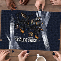 Ninja Raccoon Quasimodo Pizza Heist Puzzle Night Stealth Scene Detailed Pizza Slices