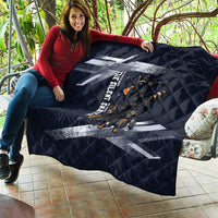 Ninja Raccoon Quasimodo Pizza Heist Quilt Night Stealth Scene Detailed Pizza Slices
