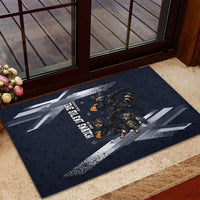 Ninja Raccoon Quasimodo Pizza Heist Rubber Doormat Night Stealth Scene Detailed Pizza Slices