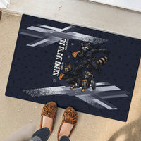 Ninja Raccoon Quasimodo Pizza Heist Rubber Doormat Night Stealth Scene Detailed Pizza Slices