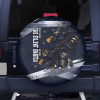 Ninja Raccoon Quasimodo Pizza Heist Spare Tire Cover Night Stealth Scene Detailed Pizza Slices