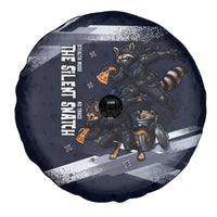 Ninja Raccoon Quasimodo Pizza Heist Spare Tire Cover Night Stealth Scene Detailed Pizza Slices