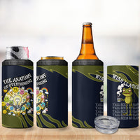 Wish I Lacked Critical Thinking Skills Y'all Seem So Happy Frog 4 in 1 Can Cooler Tumbler Funny Overthinking Meme