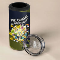 Wish I Lacked Critical Thinking Skills Y'all Seem So Happy Frog 4 in 1 Can Cooler Tumbler Funny Overthinking Meme