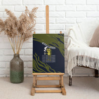 Wish I Lacked Critical Thinking Skills Y'all Seem So Happy Frog Canvas Wall Art Funny Overthinking Meme