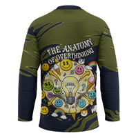 Wish I Lacked Critical Thinking Skills Y'all Seem So Happy Frog Hockey Jersey Funny Overthinking Meme