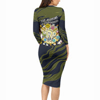 Wish I Lacked Critical Thinking Skills Y'all Seem So Happy Frog Long Sleeve Bodycon Dress Funny Overthinking Meme