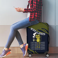 Wish I Lacked Critical Thinking Skills Y'all Seem So Happy Frog Luggage Cover Funny Overthinking Meme