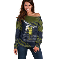 Wish I Lacked Critical Thinking Skills Y'all Seem So Happy Frog Off Shoulder Sweater Funny Overthinking Meme