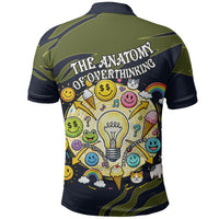 Wish I Lacked Critical Thinking Skills Y'all Seem So Happy Frog Polo Shirt Funny Overthinking Meme