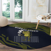 Wish I Lacked Critical Thinking Skills Y'all Seem So Happy Frog Round Carpet Funny Overthinking Meme