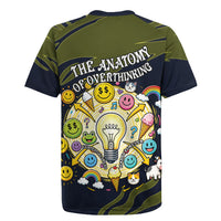 Wish I Lacked Critical Thinking Skills Y'all Seem So Happy Frog Rugby Jersey Funny Overthinking Meme