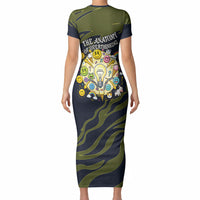 Wish I Lacked Critical Thinking Skills Y'all Seem So Happy Frog Short Sleeve Bodycon Dress Funny Overthinking Meme