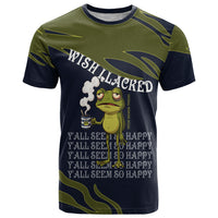 Wish I Lacked Critical Thinking Skills Y'all Seem So Happy Frog T Shirt Funny Overthinking Meme