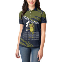 Wish I Lacked Critical Thinking Skills Y'all Seem So Happy Frog Women Polo Shirt Funny Overthinking Meme