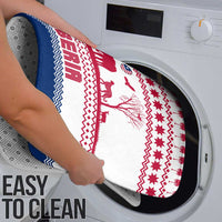 Liberia Christmas Bathroom Set with Red Wildlife Silhouettes and White Blue Holiday - Wonder Print Shop