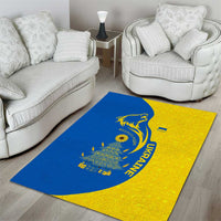 Ukraine Christmas Area Rug with Howling Wolf Sunflower Tree and Traditional Ornament Design - Wonder Print Shop