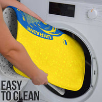 Ukraine Christmas Bathroom Set with Howling Wolf Sunflower Tree and Traditional Ornament Design - Wonder Print Shop