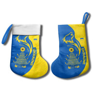 Ukraine Christmas Stocking with Howling Wolf Sunflower Tree and Traditional Ornament Design - Wonder Print Shop