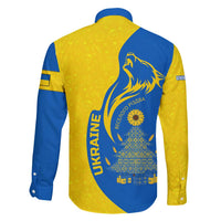 Ukraine Christmas Family Matching Long Sleeve Bodycon Dress and Hawaiian Shirt with Howling Wolf Sunflower Tree and Traditional Ornament Design - Wonder Print Shop