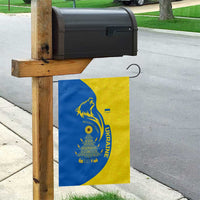 Ukraine Christmas Garden Flag with Howling Wolf Sunflower Tree and Traditional Ornament Design - Wonder Print Shop