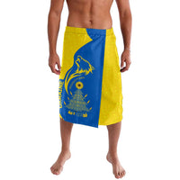 Ukraine Christmas Lavalava with Howling Wolf Sunflower Tree and Traditional Ornament Design - Wonder Print Shop